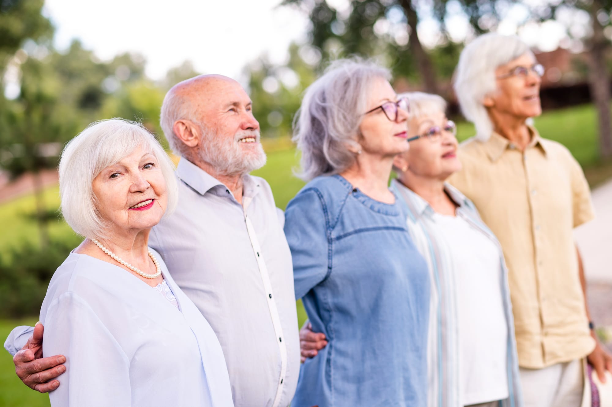 a group of older adults