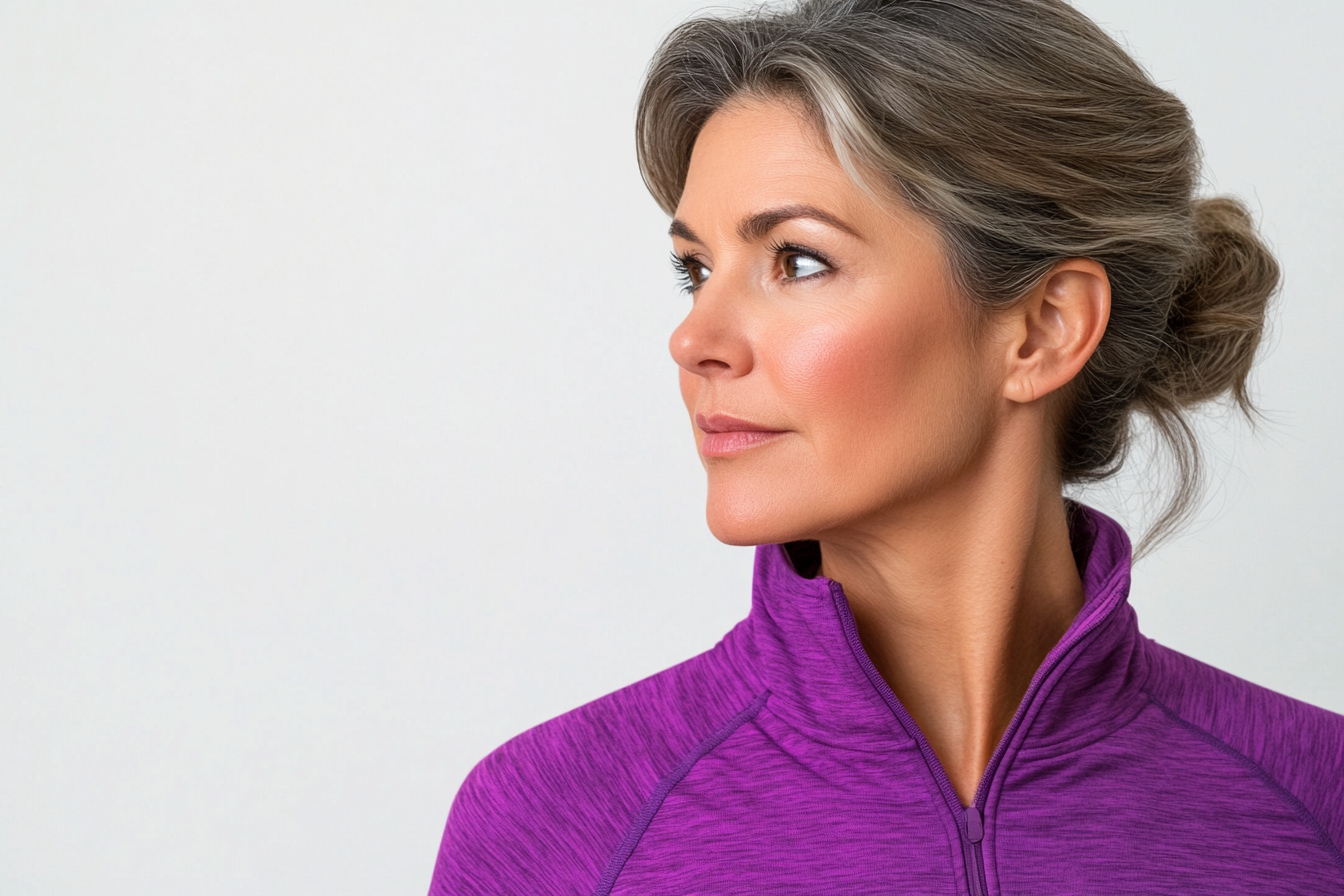 a woman wearing workout wear