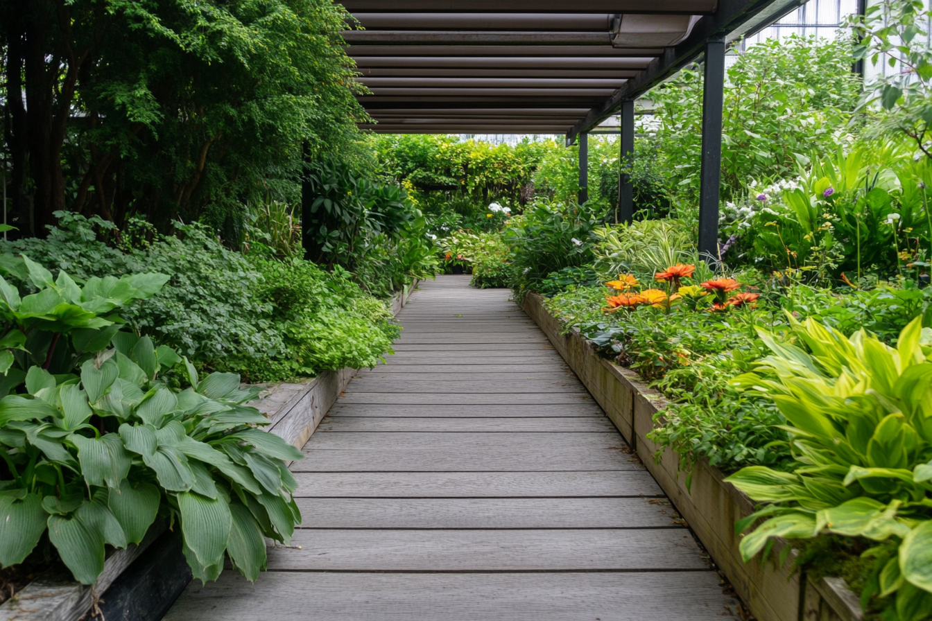 a path to a garden in costa rica