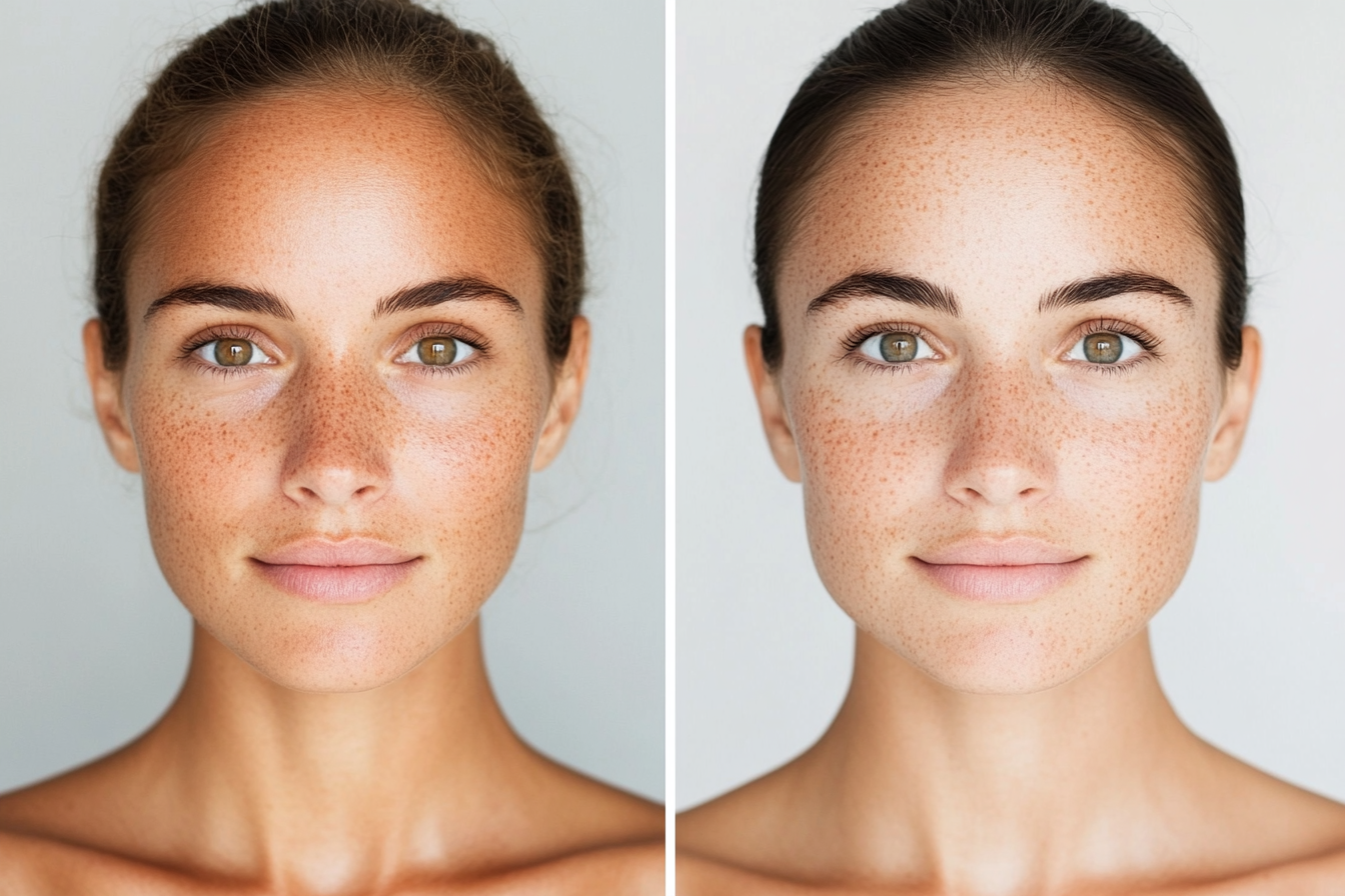 example of aging skin and sunscreen