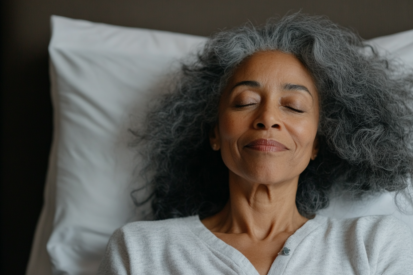 a woman getting ready to get out of bed - SeriousAging.com